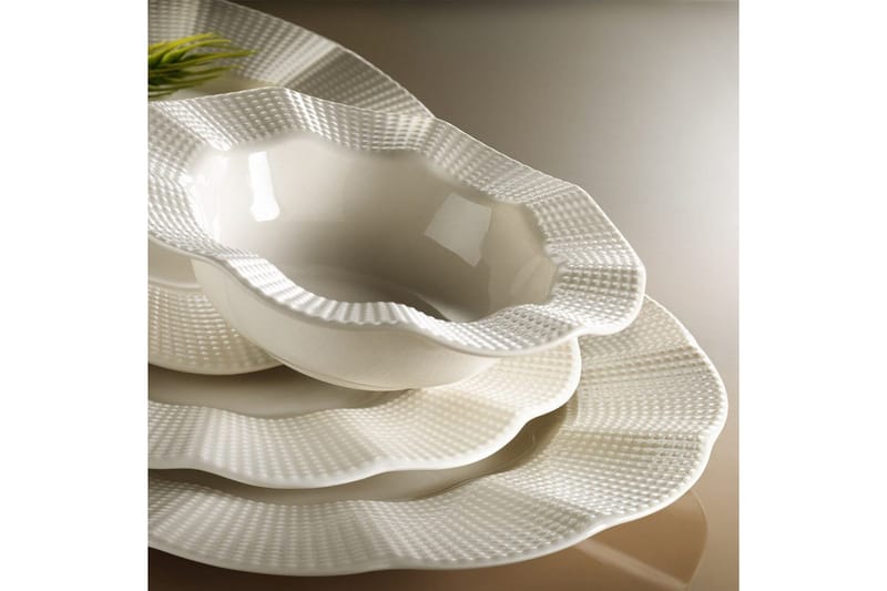 Ruoka-astiasto Adine 24 osaa Posliini - Kerma - Kotitalous - Tarjoilu & kattaus - Posliini