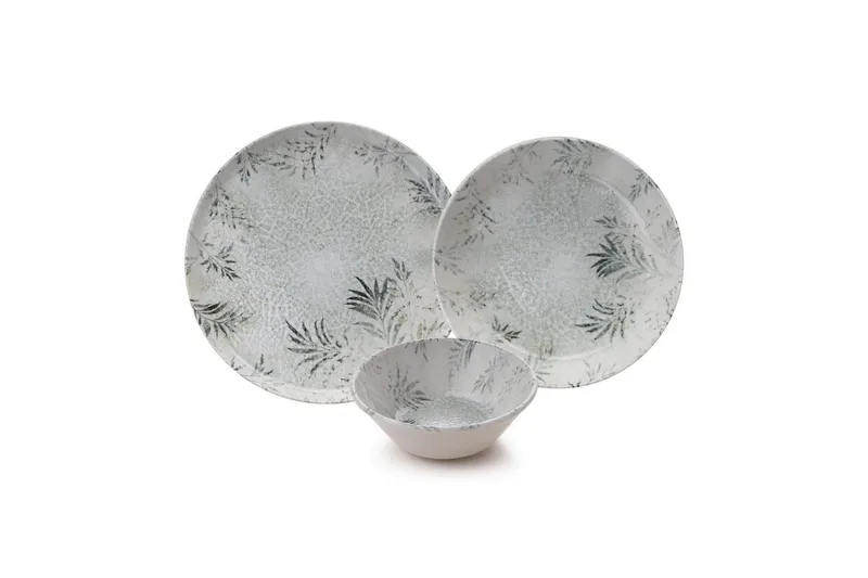 Ruokailuvälinesetti (12 osaa) Pito Valkoinen / Antrasiitti, Valkoinen/Antrasiitti