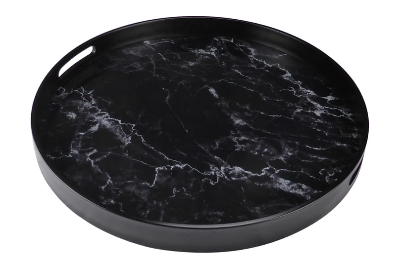 Tarjotin Dorene, Musta/Lasi/Muovi