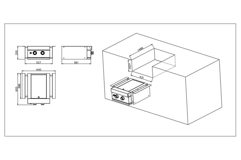 Built-in - Sivupoltin - Myoutdoorkitchen - Piha & ulkoaltaat - Grillaus - Grillitarvikkeet