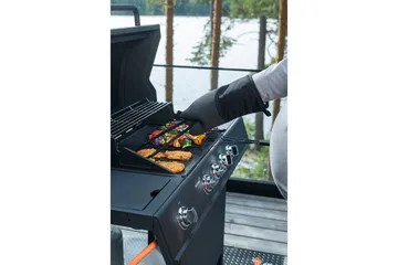 Grillikinnas Mustang Musta - Musta - Piha & ulkoaltaat - Grillaus - Grillitarvikkeet