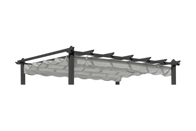 Hillerstorp Skanör pergolan katto 300 x 400 cm, Harmaa