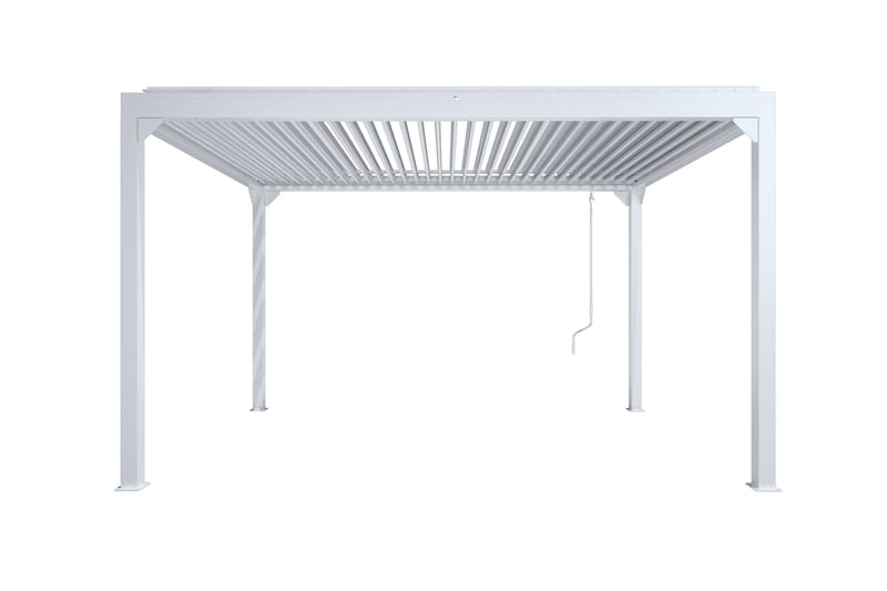 Pergola Avattavat lamellit 3x4 m - Valkoinen - Piha & ulkoaltaat - Grillaus - Grillitarvikkeet - Grilliteltta