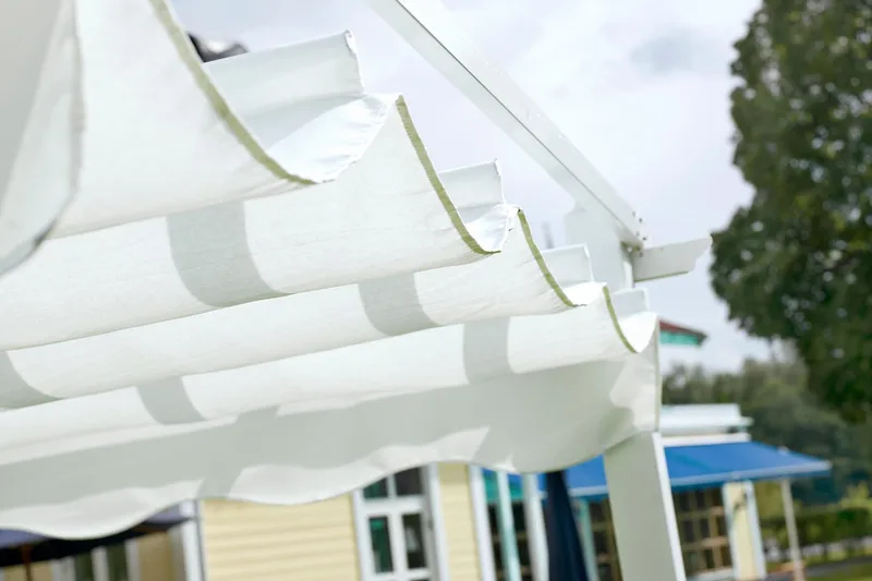 Pergolakatos Hillerstorp Skanör 300 x 400 cm - Valkoinen - Piha & ulkoaltaat - Grillaus - Grillitarvikkeet - Grilliteltta