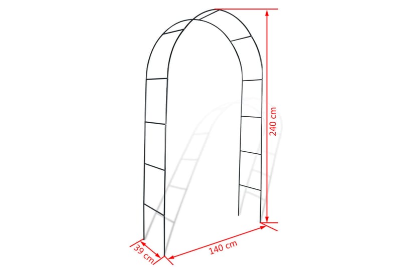 Puutarhakaari köynnöskasveille 2 kpl - Vihreä - Grilliteltta - Pergola