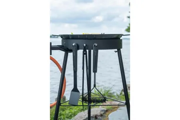 Grillityökalusarja Mustang Black Line 3 osainen - Piha & ulkoaltaat - Grillaus - Grillitarvikkeet - Pihviaterimet