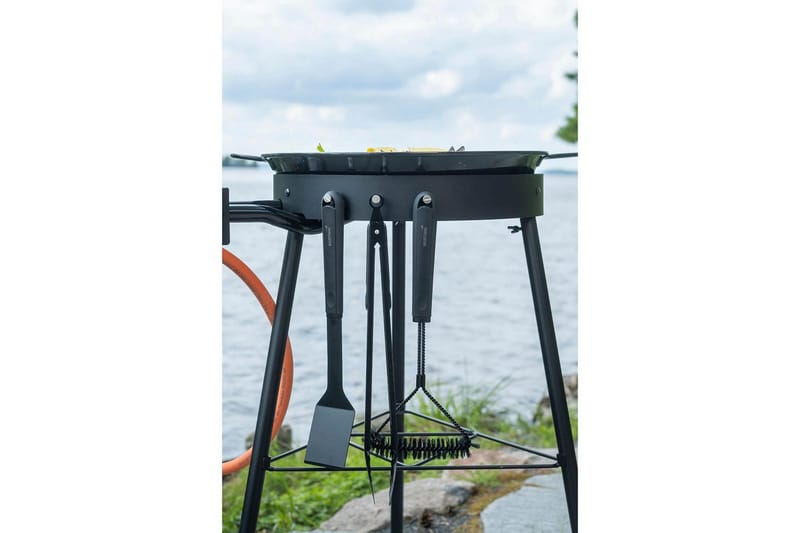 Grillityökalusarja Mustang Black Line 3 osainen - Piha & ulkoaltaat - Grillaus - Grillitarvikkeet - Pihviaterimet