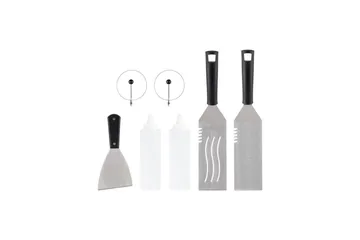Grillityökalusarja Mustang Plancha 7 osaa - Piha & ulkoaltaat - Grillaus - Grillitarvikkeet - Pihviaterimet
