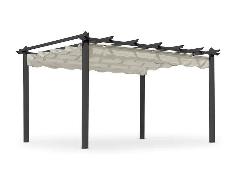 Hillerstorp Skanör -pergola 300 x 400 cm, Musta