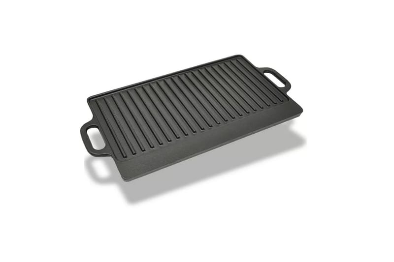 Kännettävä valurauta grillilevy 38x23 cm - Grillitarvikkeet