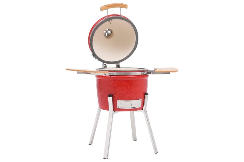 Kamado grilli/savustin Keraaminen 81 cm - Punainen - Piha & ulkoaltaat - Grillaus - Grillitarvikkeet