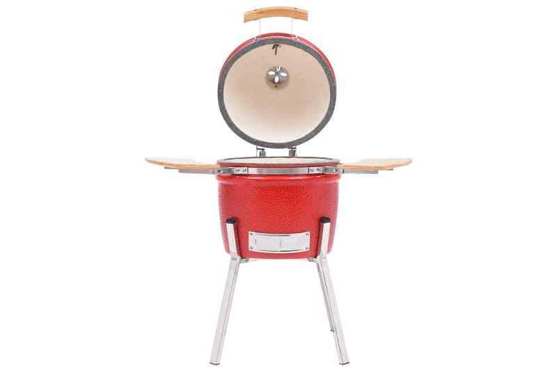 Kamado grilli/savustin Keraaminen 81 cm - Punainen - Piha & ulkoaltaat - Grillaus - Grillitarvikkeet