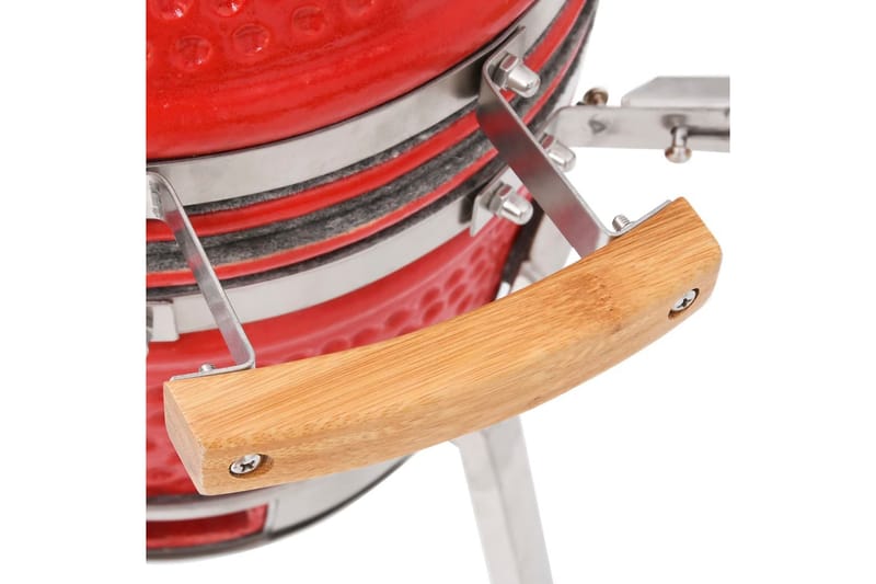 Kamado grilli/savustin keramiikka 76 cm - Punainen - Piha & ulkoaltaat - Grillaus - Grillitarvikkeet