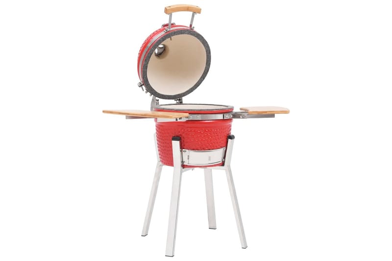 Kamado grilli/savustin keramiikka 76 cm - Punainen - Piha & ulkoaltaat - Grillaus - Grillitarvikkeet