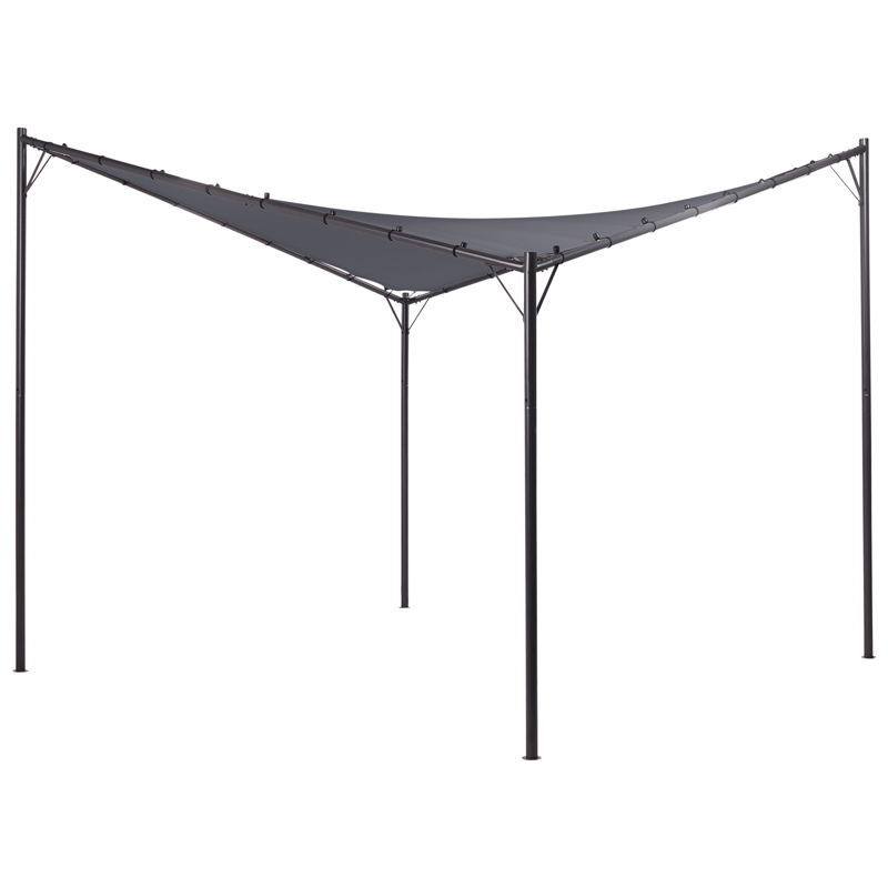 Paviljonki Aventine 300 cm Teräs - Harmaa/musta - Piha & ulkoaltaat - Grillaus - Grillitarvikkeet - Grilliteltta