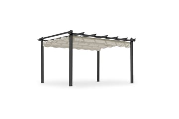 Pergola Hillerstorp Skanör 300 x 400 cm Musta/Hiekka