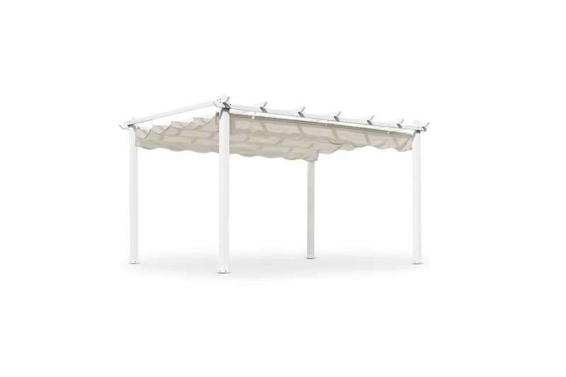 Pergola Hillerstorp Skanör 300 x 400 cm - Valkoinen/Hiekka - Piha & ulkoaltaat - Grillaus - Grillitarvikkeet - Grilliteltta
