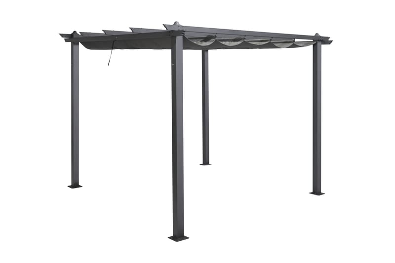 Porto Pergola 3x3 m - Tummanharmaa - Piha & ulkoaltaat - Grillaus - Grillitarvikkeet - Grilliteltta