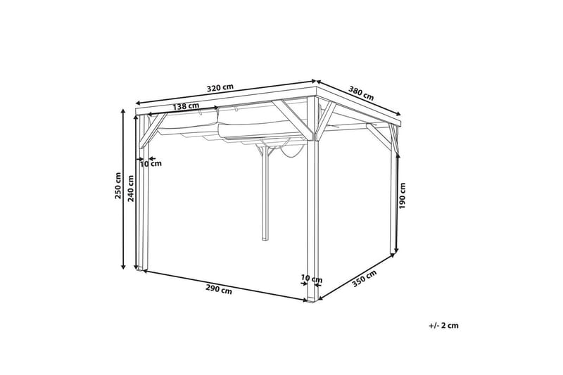 Puutarhapergola Villarosa - Piha & ulkoaltaat - Grillaus - Grillitarvikkeet - Grilliteltta