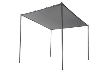Puutarhapergola Vimino - Harmaa, musta - Piha & ulkoaltaat - Grillaus - Grillitarvikkeet - Grilliteltta