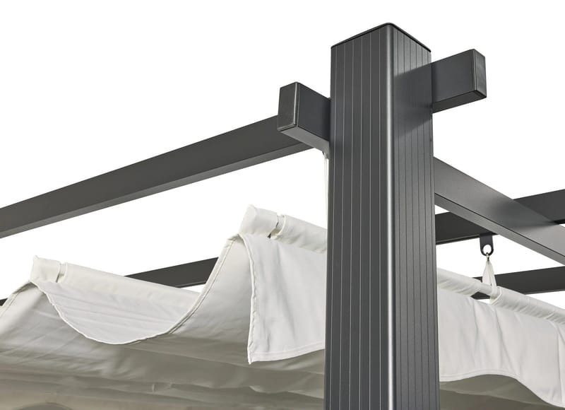 SUNSET Pergola 3×4 m - Harmaa - Piha & ulkoaltaat - Grillaus - Grillitarvikkeet - Grilliteltta
