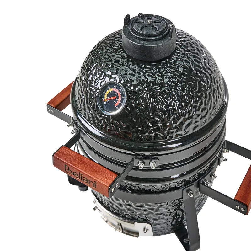 Kamado hiiligrilli keramiikka - Musta - Piha & ulkoaltaat - Grillaus - Hiiligrilli