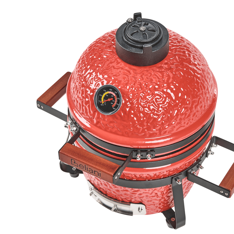 Kamado hiiligrilli keramiikka - Punainen - Piha & ulkoaltaat - Grillaus - Hiiligrilli