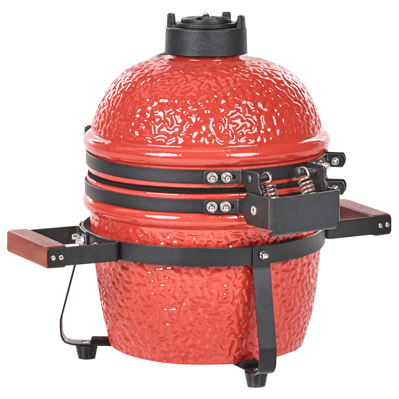 Kamado hiiligrilli keramiikka - Punainen - Piha & ulkoaltaat - Grillaus - Hiiligrilli