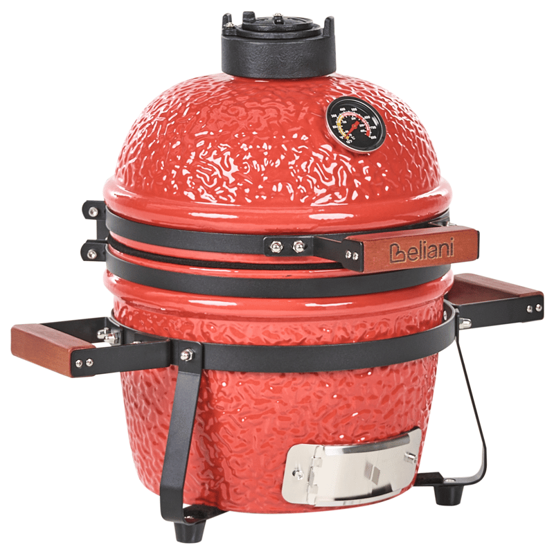 Kamado hiiligrilli keramiikka - Punainen - Piha & ulkoaltaat - Grillaus - Hiiligrilli