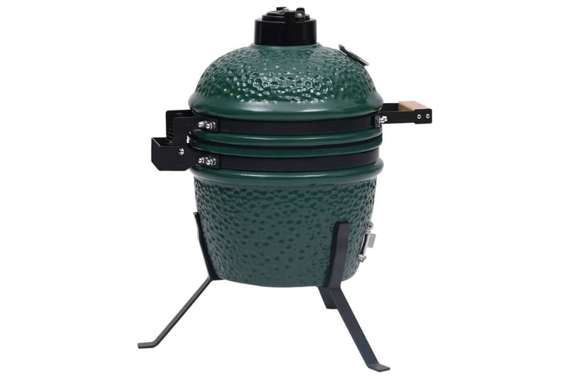 Kamado 2-in-1 grilli/savustin keramiikka 56 cm vihreä - Vihreä - Piha & ulkoaltaat - Grillaus - Savustin & savugrilli