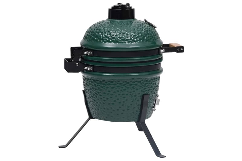 Kamado 2-in-1 grilli/savustin keramiikka 56 cm vihreä - Vihreä - Savustin & savugrilli - Grillitarvikkeet