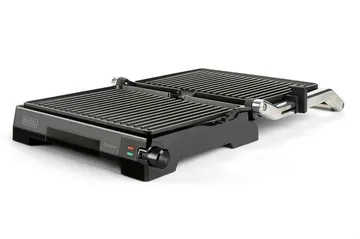 Pöytägrilli Black+Decker Temp Control 2200W Harjattu Teräs - Harmaa - Piha & ulkoaltaat - Grillaus - Muut grillit - Kannettava grilli & retkigrilli