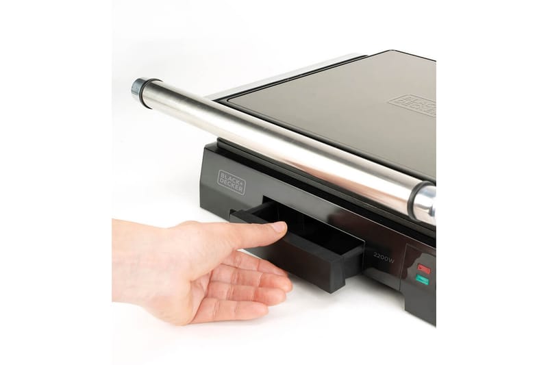 Pöytägrilli Black+Decker Temp Control 2200W Harjattu Teräs - Harmaa - Piha & ulkoaltaat - Grillaus - Muut grillit - Kannettava grilli & retkigrilli