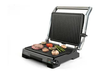 Pöytägrilli Black+Decker Temp Control 2200W Harjattu Teräs - Harmaa - Piha & ulkoaltaat - Grillaus - Muut grillit - Kannettava grilli & retkigrilli