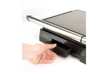 Pöytägrilli Black+Decker Temp Control 2200W Harjattu Teräs - Harmaa - Piha & ulkoaltaat - Grillaus - Muut grillit - Kannettava grilli & retkigrilli