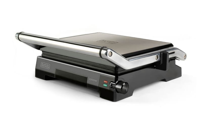 Pöytägrilli Black+Decker Temp Control 2200W Harjattu Teräs, Harmaa