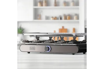 Raclettegrilli Black+Decker - Hopea - Piha & ulkoaltaat - Grillaus - Muut grillit - Raclette-grilli