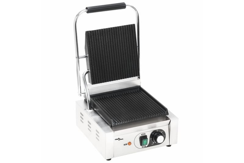 Leipägrilli uritettu ruostumaton teräs 1800 W 32x41x19 cm - Hopea - Piha & ulkoaltaat - Grillaus - Sähkögrilli