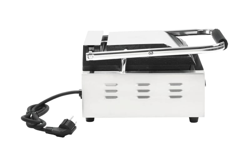 Leipägrilli uritettu ruostumaton teräs 1800 W 32x41x19 cm - Hopea - Piha & ulkoaltaat - Grillaus - Sähkögrilli