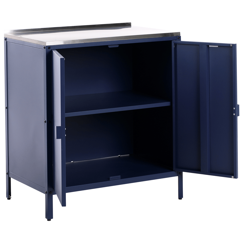 2-osainen ulkokeittiö Vilama Teräs - Sininen/Hopea - Piha & ulkoaltaat - Grillaus - Ulkokeittiö - Valmis ulkokeittiö