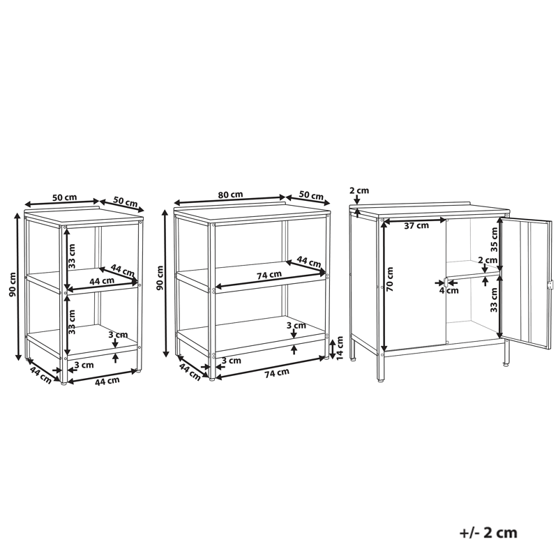 2-osainen ulkokeittiö Vilama Teräs - Sininen/Hopea - Piha & ulkoaltaat - Grillaus - Ulkokeittiö - Valmis ulkokeittiö
