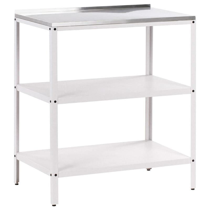 2-osainen ulkokeittiö pesualtaalla, 2 ovea Vilama - Valkoinen, Hopea - Piha & ulkoaltaat - Grillaus - Ulkokeittiö - Valmis ulkokeittiö