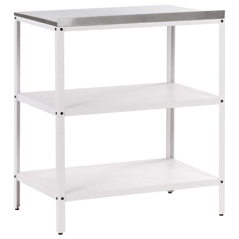 2-osainen ulkokeittiö pesualtaalla, 2 ovea Vilama - Valkoinen, Hopea - Piha & ulkoaltaat - Grillaus - Ulkokeittiö - Valmis ulkokeittiö