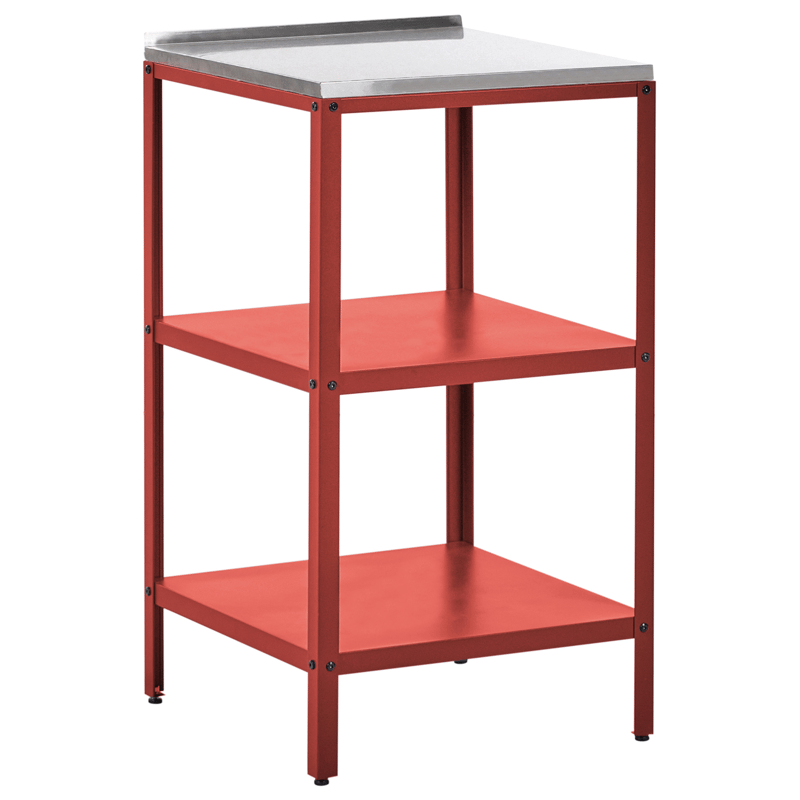 3-osainen ulkokeittiö altaalla Vilama Teräs - Punainen/Hopea - Piha & ulkoaltaat - Grillaus - Ulkokeittiö - Valmis ulkokeittiö