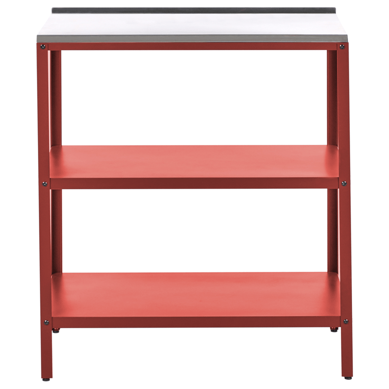 3-osainen ulkokeittiö altaalla Vilama Teräs - Punainen/Hopea - Piha & ulkoaltaat - Grillaus - Ulkokeittiö - Valmis ulkokeittiö