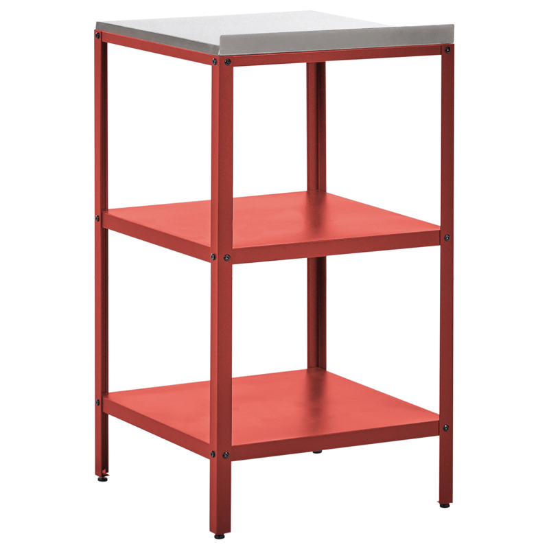 3-osainen ulkokeittiö altaalla Vilama Teräs - Punainen/Hopea - Piha & ulkoaltaat - Grillaus - Ulkokeittiö - Valmis ulkokeittiö