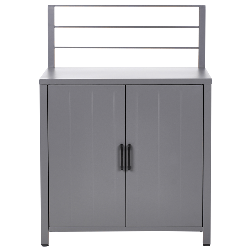 4-osainen ulkokeittiö altaalla Viggiano - Harmaa - Piha & ulkoaltaat - Grillaus - Ulkokeittiö - Valmis ulkokeittiö