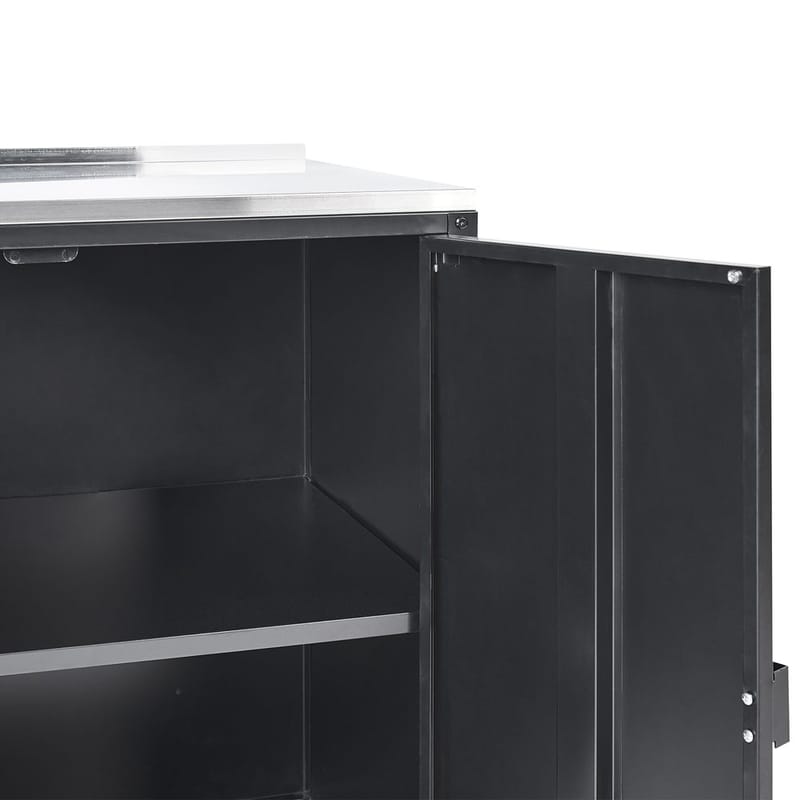 Keittiökaappi, jossa on pesuallas Vilama - Musta - Piha & ulkoaltaat - Grillaus - Ulkokeittiö - Valmis ulkokeittiö