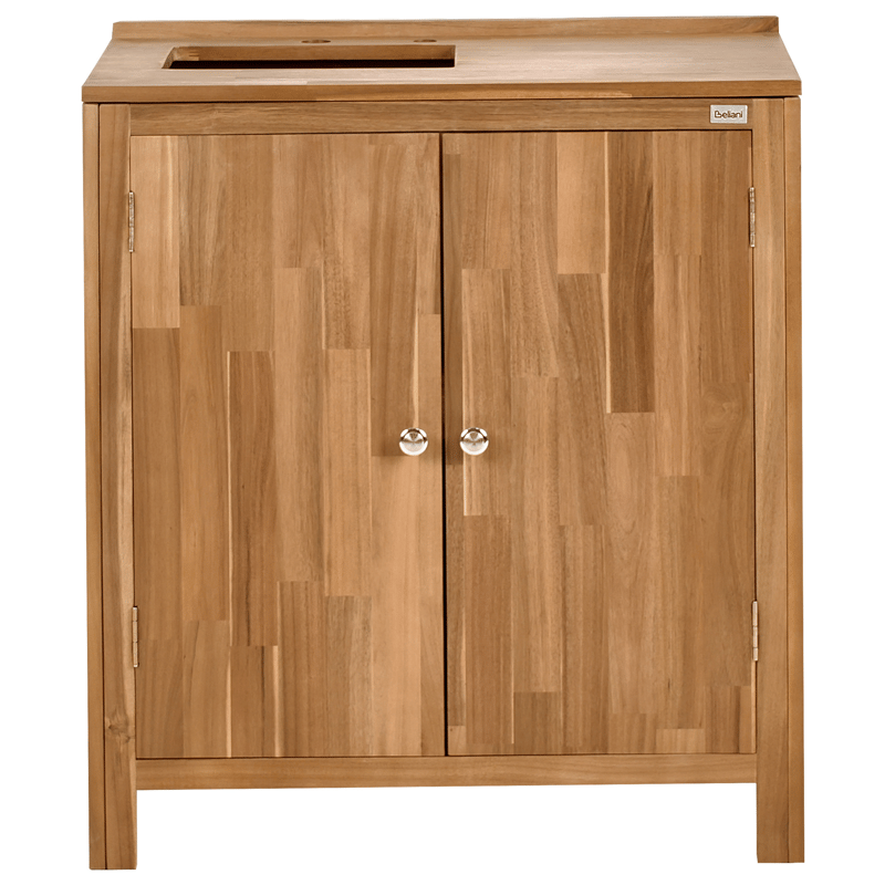 Keittiökaappi altaalla ulkokäyttöön Venosa akaasiapuu - Ruskea/Hopea - Piha & ulkoaltaat - Grillaus - Ulkokeittiö - Valmis ulkokeittiö