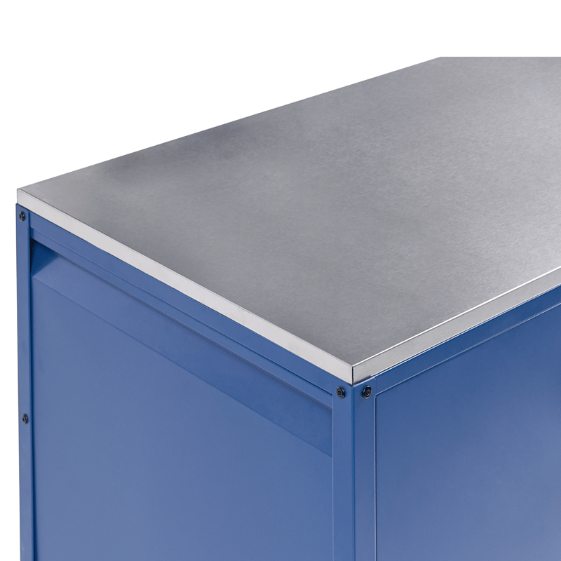 Keittiökaappi ulkokäyttöön Maenza Teräs - Sininen/hopea - Piha & ulkoaltaat - Grillaus - Ulkokeittiö - Valmis ulkokeittiö